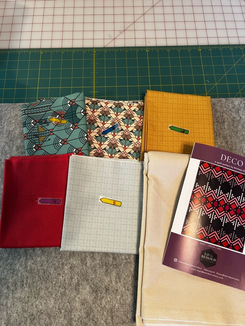 Deco Quilt Kit with Custom Fabric choices